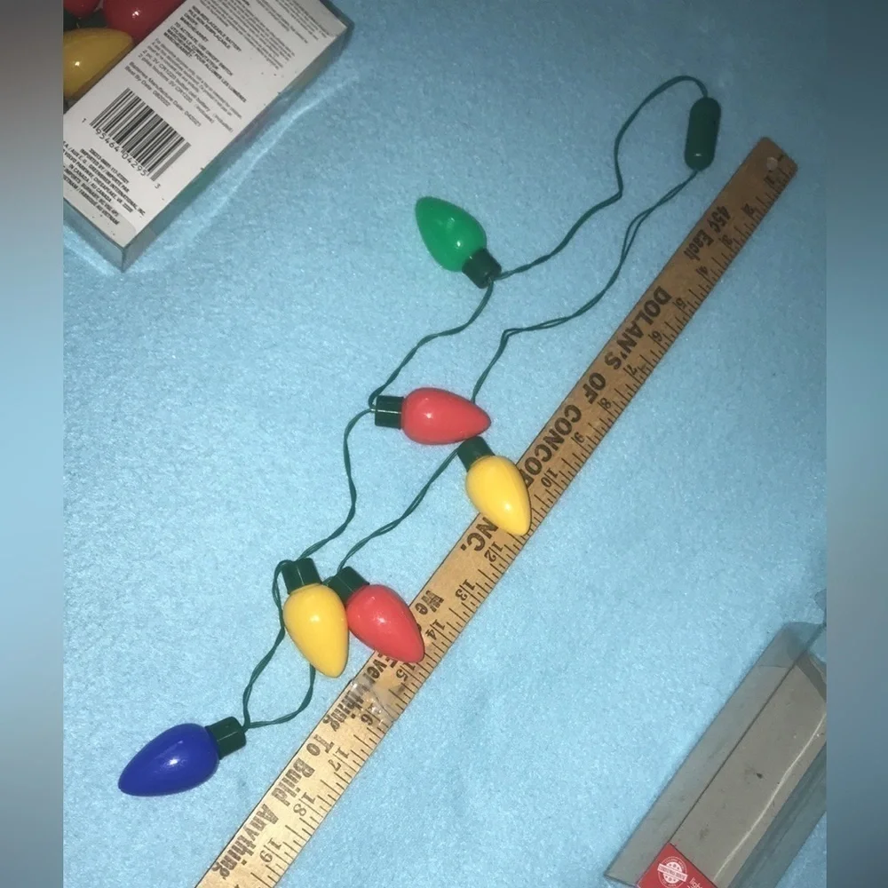 Christmas lights necklace 3 speeds and off button